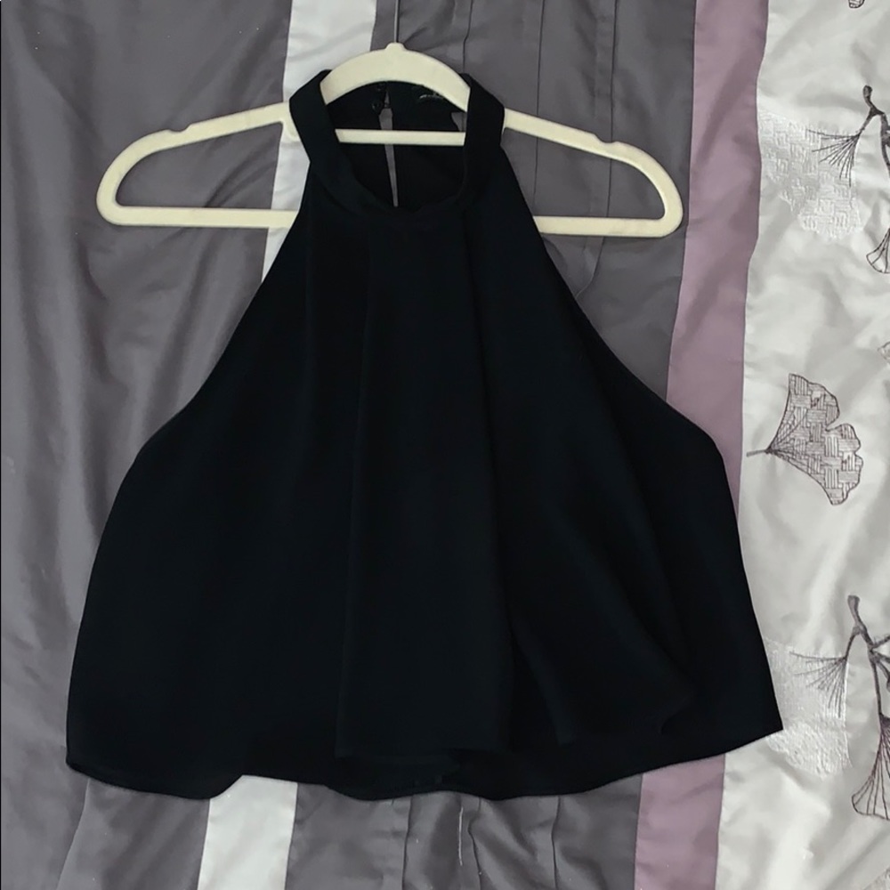 Zara woman Dressy halter neck cropped blouse